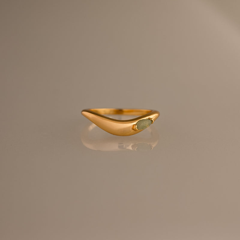 Zen Jade Curve Ring